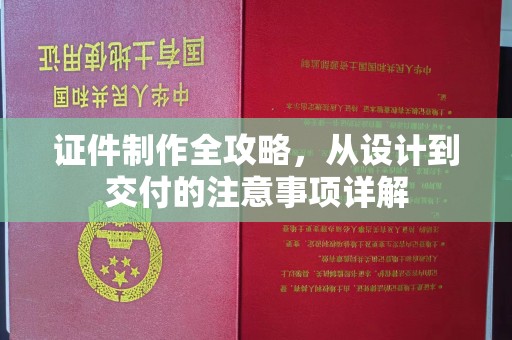 海沧证件制作全攻略，从设计到交付的注意事项详解