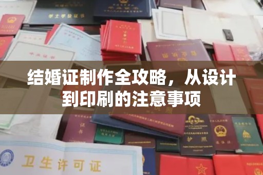海沧结婚证制作全攻略，从设计到印刷的注意事项