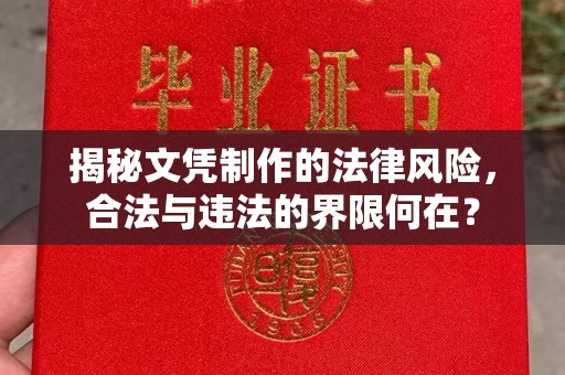 海沧揭秘文凭制作的法律风险，合法与违法的界限何在？