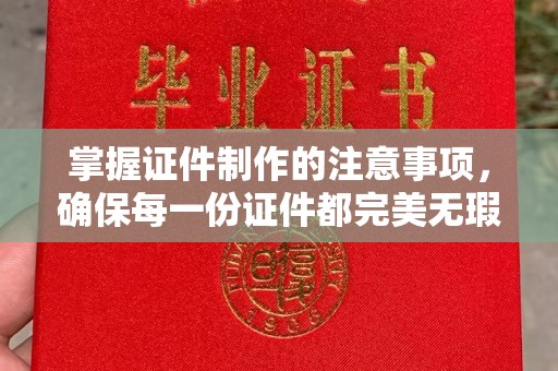 海沧掌握证件制作的注意事项，确保每一份证件都完美无瑕