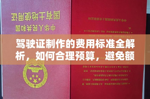 海沧驾驶证制作的费用标准全解析，如何合理预算，避免额外支出