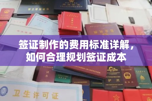 海沧签证制作的费用标准详解，如何合理规划签证成本